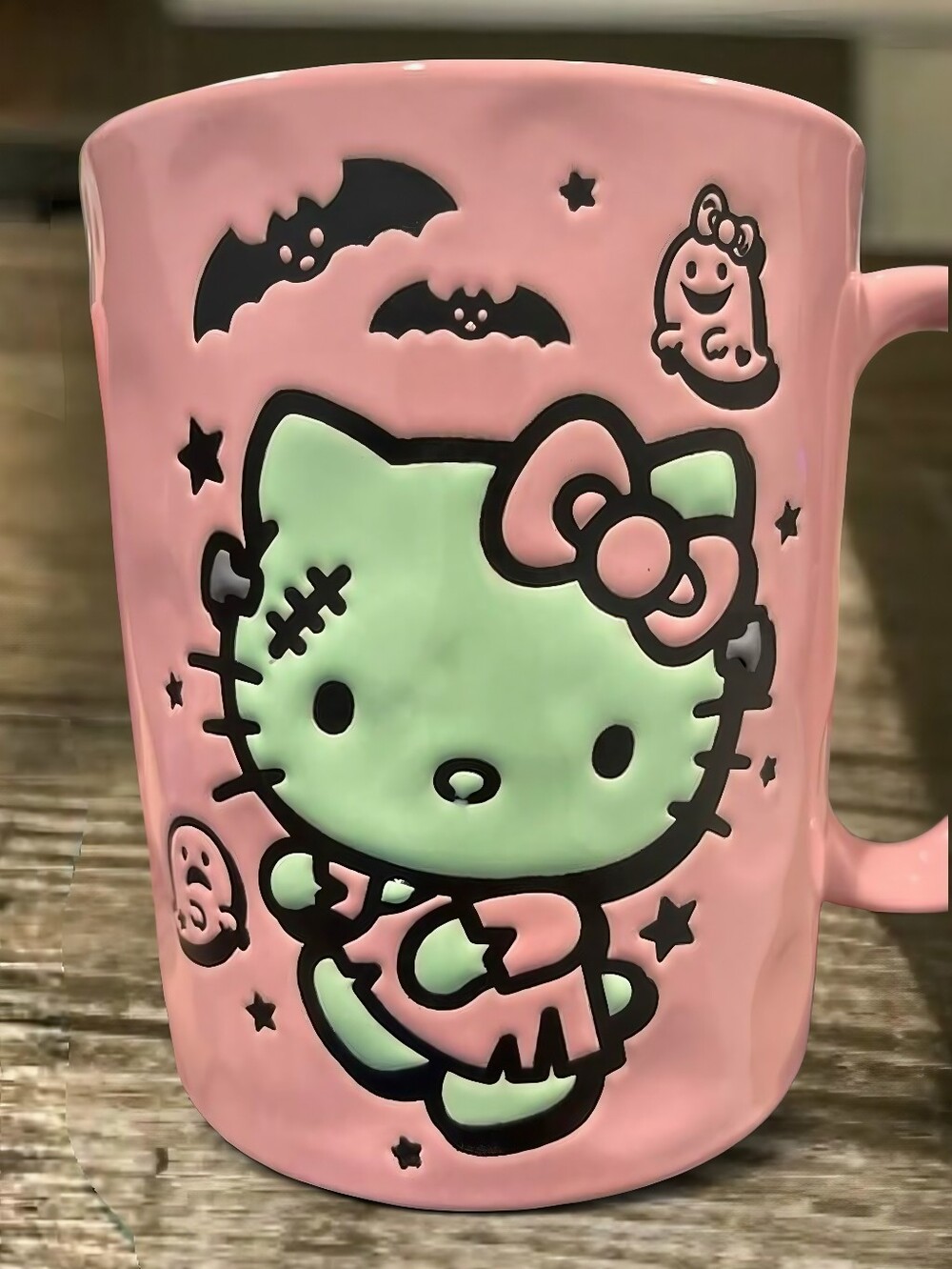 Brand New Sanrio Hello Kitty Halloween Frankenstein Ceramic Halloween Mug 17oz - Picture 2 of 5